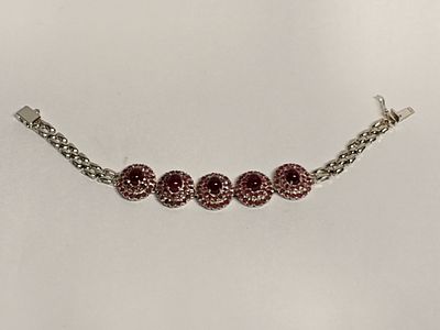 Браслет Великолепный век в серебре SITARA. Материал: Серебро 925 пр 
Вставки натуральный красный 