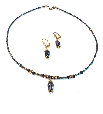 Эксклюзивный комплект &laquo;Синие колокольчики&raquo;. Деликатное украшение премиум-класса в стиле 