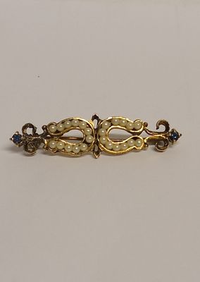 Брошь серебряная с жемчужинками Европа. Материал: Серебро 925 пр 
Страна: Европа 
Состояние: 