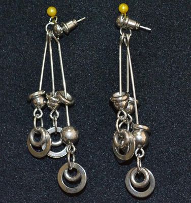 Серьги в стиле конструктивизм. Состояние: Отличное 
*Размер 5 см