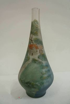 Ваза ручная работа стекло Франция 18 век. Материал: Стекло 
Страна: Франция 
Время: не задано 