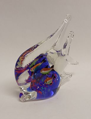 Мурано Скульптура Рыба Пресс-папье. Материал: Стекло 
Страна: Италия 
Состояние: Отличное 