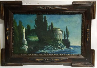 Картина Ротонда на берегу моря х/м СССР 1950-е гг. Страна: СССР 
Состояние: Отличное 
*Материал: 