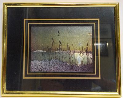 Картина Панно "Озеро". Страна: Великобритания 
Состояние: Отличное 
Ширина: 26 сантиметров 