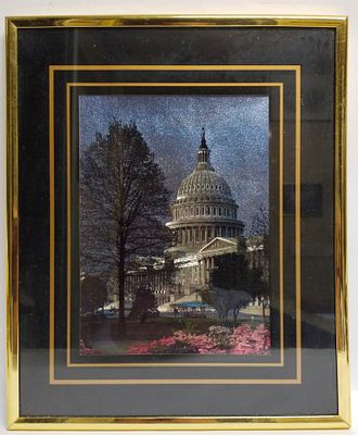 Картина Панно "Вашингтон, вид на Капитолий"
. Состояние: Отличное 
Ширина: 26 сантиметров 