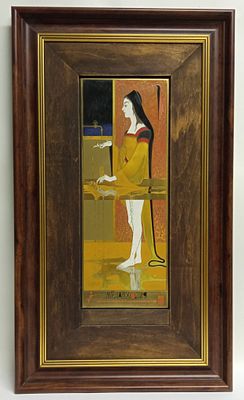 Картина &laquo;Меланхолия&raquo; СССР 1980-е авт Ермолаев С.П. Материал: Латунь 
Страна: СССР 
Автор: 