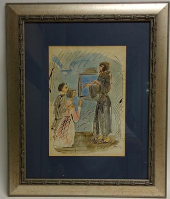 Картина Ромео и Джульетта Тышлер 1961. Материал: Картон 
Страна: СССР 
Год: 1961 
Автор: А.Г. 