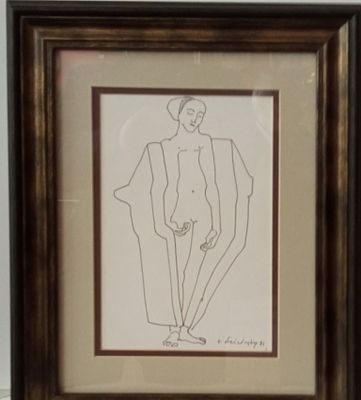 Рисунок Обнаженный АНГЕЛ Эрнст Неизвестный. Материал: Бумага 
Страна: США 
Состояние: Отличное 