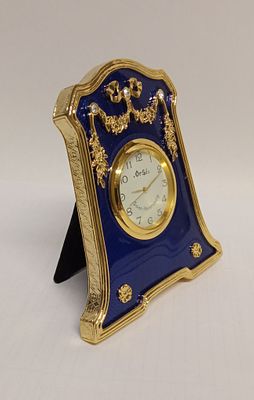 Часы настольные в стиле Фаберже FRC 19-06. Состояние: Отличное 
*Материалы: сплав цветных 