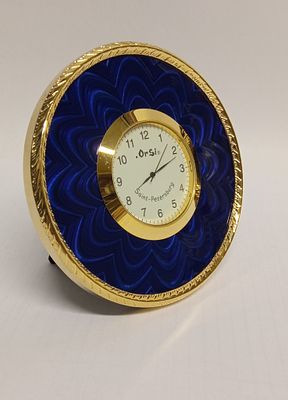 Часы настольные в стиле Фаберже FRC 19-08. Состояние: Отличное 
*Материалы: сплав цветных 