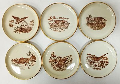 Набор декоративных тарелок "Дичь" Фюрстенберг Германия 1950-е гг. Материал: Фарфор 
Страна: 