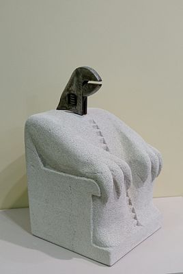 Скульптура ТИРАН газоблок. Материал: Газоблок 
Размеры 24 х 40 см 
Страна: Россия 
Состояние: 