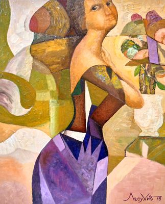 Картина "Актриса. авт Лесухина А. Материал: Холст 
Страна: Россия 
Состояние: Отличное 
Размеры 