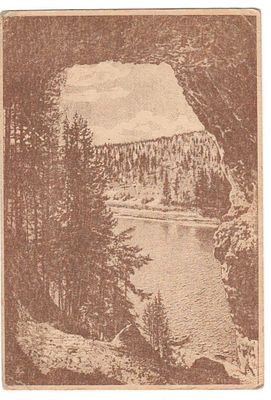 Открытка Урал Вид на реку Чусовая с утеса Дыроватые ребра фото Берланд. Состояние: Отличное