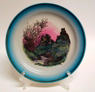 Эталонный образец Тарелка декоративная " По весне " БФЗ