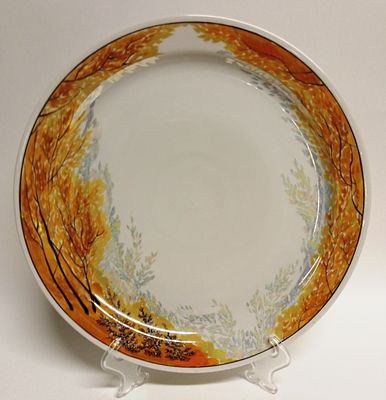 Эталонный образец Тарелка декоративная Болдинская осень БФЗ. Материал: Фарфор 
Страна: Россия 