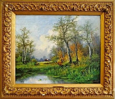 Картина Фазаны P.Dolnek Австрия 19 век. Автор: П. Дольнек (1847 - 1928) 
Состояние: Отличное 
