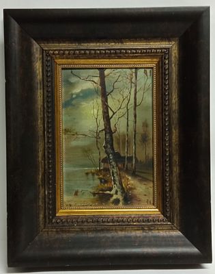 Картина "Осенний пейзаж" авт. Юлий Клевер Россия 1900-е. Автор: Юлий Клевер (1850-1924) 