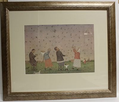 Картина &laquo;Волшебная сила слов&raquo; В. Любаров. Из серии "Деревня Перемилово" 
Материал: Картон 