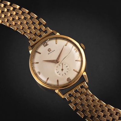 Omega, Reloj de caballero vintage en oro amarillo de 18 kt. Mecanismo a cuerda. 
Estado de la 