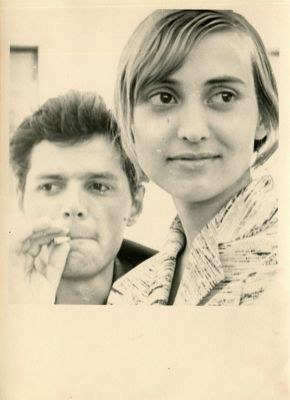 [&laquo;Нескладно получается: Она с другим идет…&raquo;] Лариса Кадочникова и Юрий Ильенко. ВГИК. Конец 