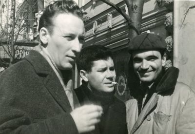Михаил Ардабьевский, Александр Княжинский и Геннадий Шпаликов. Однокурсники. ВГИК. 1961. 