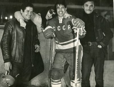 Александр Княжинский, Лариса Шепитько, Анатолий Фирсов, Элем Климов. Съемки фильма "Ты и я" по 