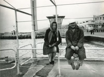 Алла Демидова и Юрий Визбор на съемках фильма "Ты и я" по сценарию Геннадия Шпаликова и Ларисы 