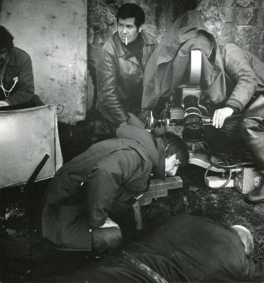 Андрей Тарковский и Александр Княжинский на съемках фильма &laquo;Сталкер&raquo;. 1978. Фотограф - Владимир 