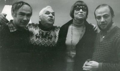 Киносценаристы Юрий Клепиков, Евгений Габрилович, Наталия Рязанцева, Павел Финн. 1970-е. 