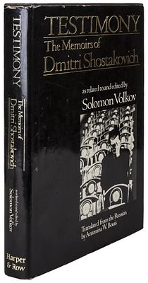 [Первое издание, редкость!] Волков, С. [автограф] Testimony: The Memoirs of Dmitri 