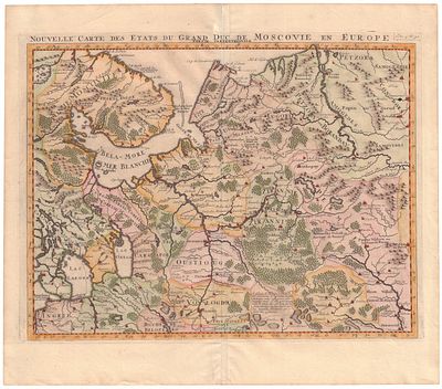Шателен, А.А. Новая карта земель Великого московского князя в Европе. Северная часть. - 