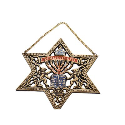 מגן דוד יצוק לתליה , וינטג'. פריט יפה לתליה של מגן דוד עם כיתוב JERUSALEM 
אורך - 19 ס"מ 
רוחב - 