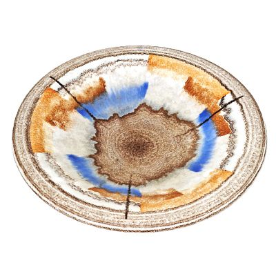 צלחת לפירות וינטג' MEISSEN. פריט מיוחד עשוי קרמיקה מעניינת ומעוצבת להפליא 
( בחלקו האחורי פגם 