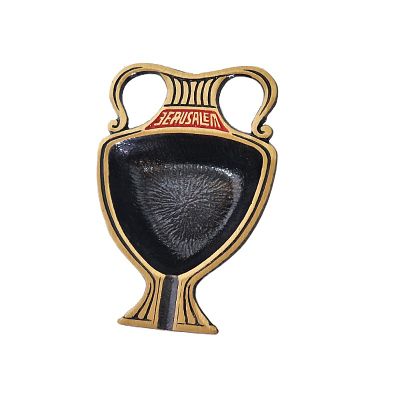 מאפרה וינטג' ירושלים. מאפרה וינטג' שלא הייתה בשימוש במצב חדש! 
אורך - 10.5 ס"מ 
רוחב - 7 ס"מ