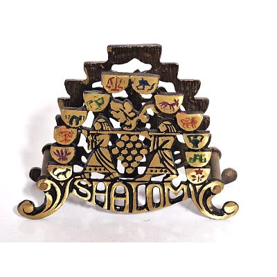 מחזיק מפיות וינטג' חתום. פריט יפה יצוק פליז מיוצר בארץ על ידי חברת OPPENHEIM , שנות ה 70. 
רוחב 