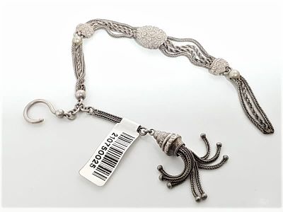 שרשרת/משקולת לשעון ויקטוריאני עתיקה מתחילת המאה. מתאימה לאספני שעוני כיס ובכלל כצמיד אלברטינה 