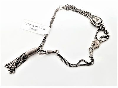 שרשרת/משקולת לשעון ויקטוריאני מתאימה לאספני שעוני כיס ובכלל כצמיד אלברטינה מרהיב ביופיו לכל 