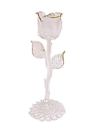 פרח לנוי עשוי זכוכית . עבודת זכוכית מדהימה 
גובה - 15.5 ס"מ 
קוטר בסיס - 6 ס"מ