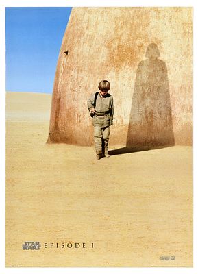 Movie Poster Phantom Menace Star Wars Episode I Lucasfilm. Officially issued commercial 