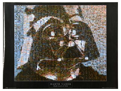 Movie Poster Darth Vader Dark Lord Sith Star Wars. Original commercial poster for Star Wars - 