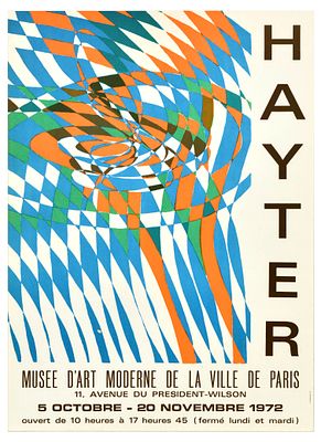 Art Exhibition Poster Stanley William Hayter Modern. Original vintage advertising poster for 
