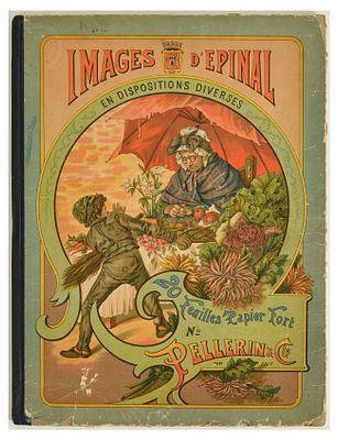 Book Epinal Posters Images Jean Charles Pellerin. Original antique children's book Epinal Images 