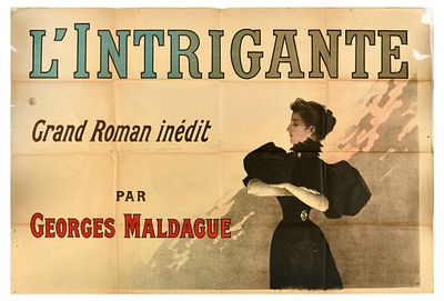 Advertising Poster Intrigante LIntrigante France Belle Epoque. Original vintage incomplete book 