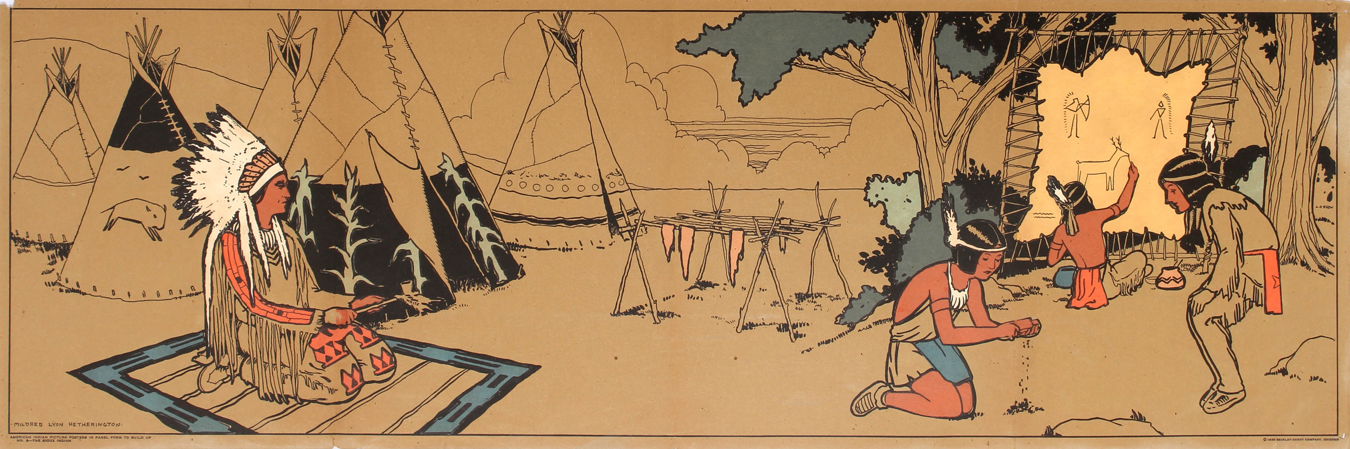 Advertising Poster Children Of Oriental Lands The Sioux