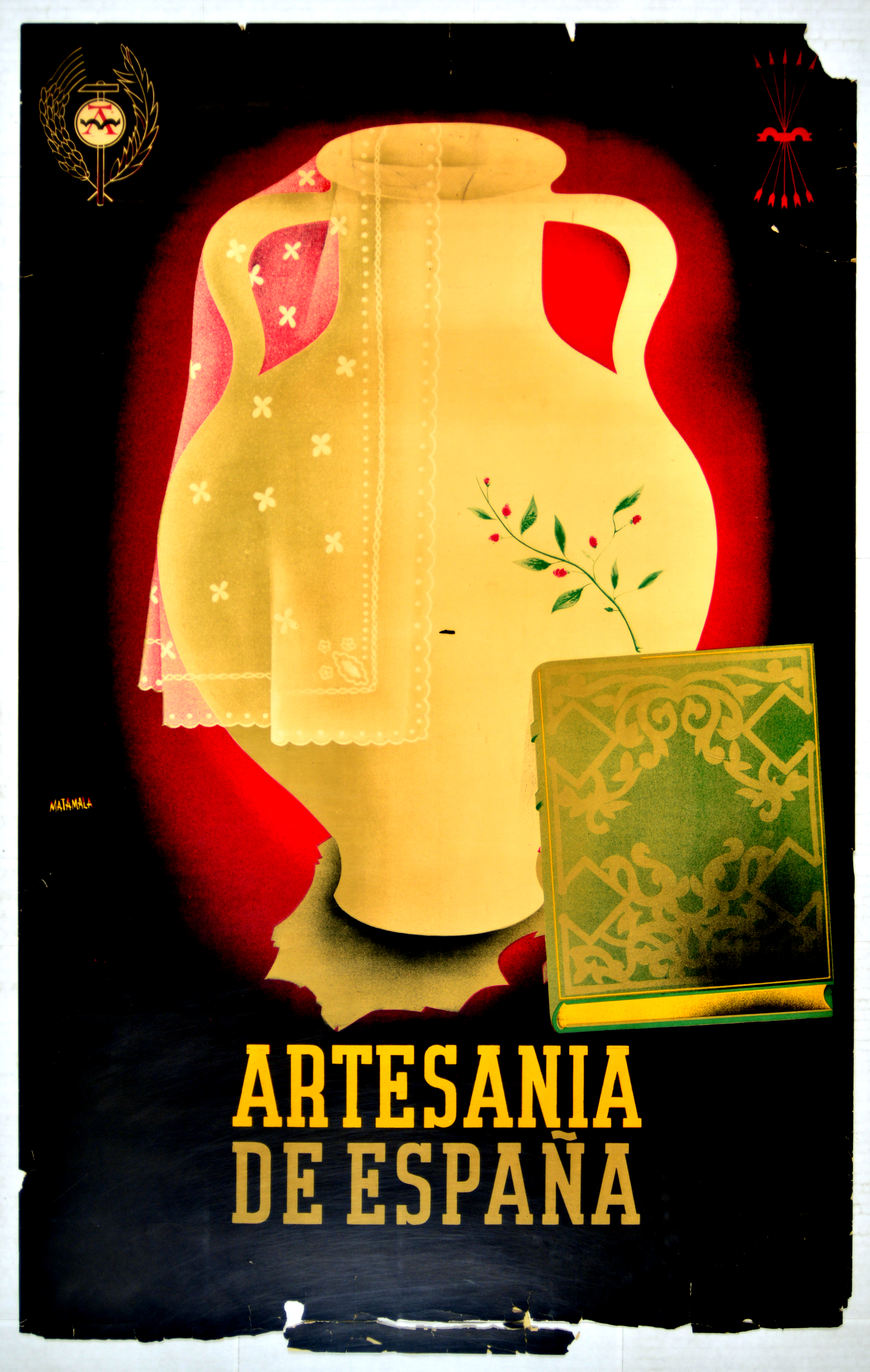 Advertising Poster Artesan Spain Franco Falange