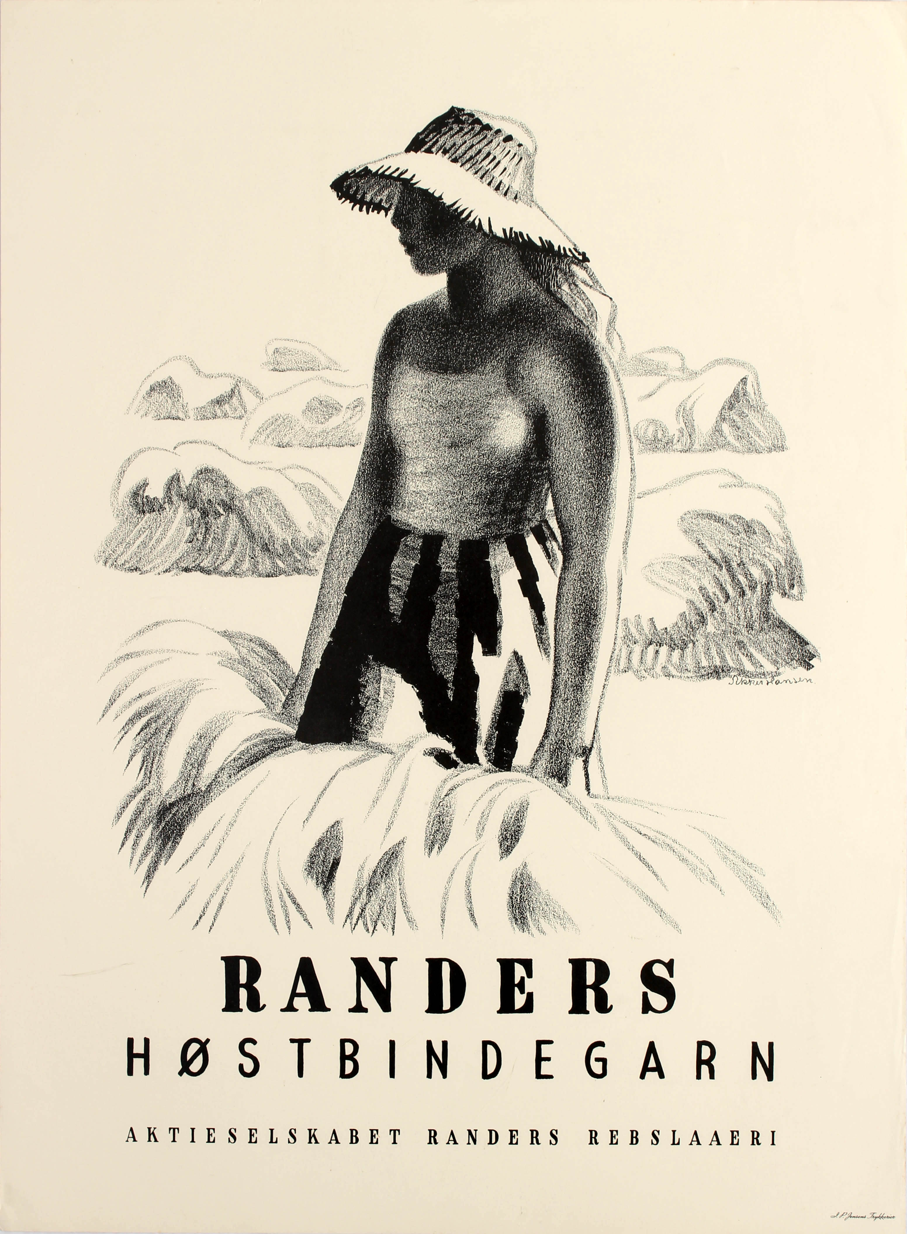 Advertising Poster Randers Ropes Young Lady