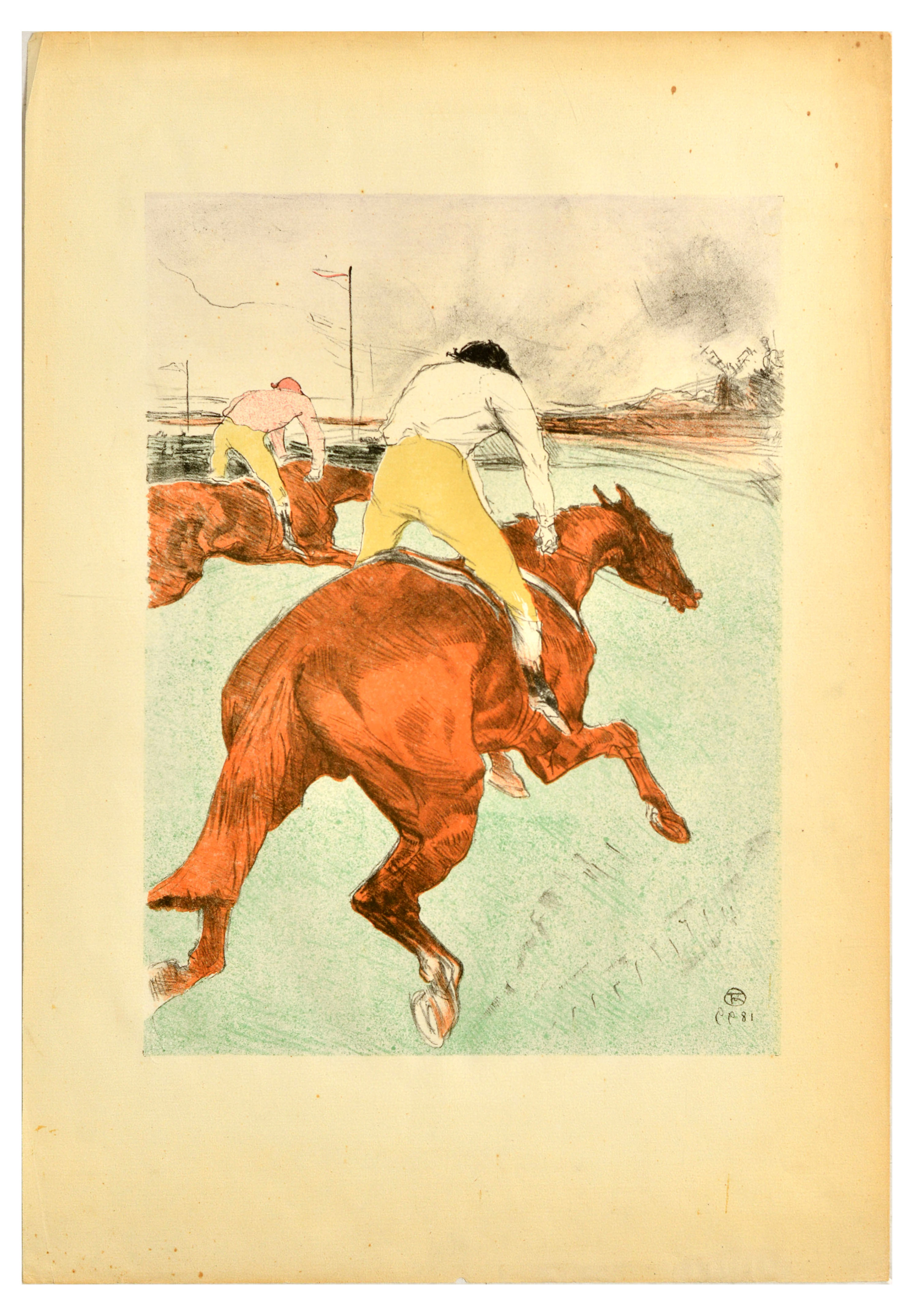 Advertising Poster Toulouse-Lautrec Librairie Grund Le Jockey