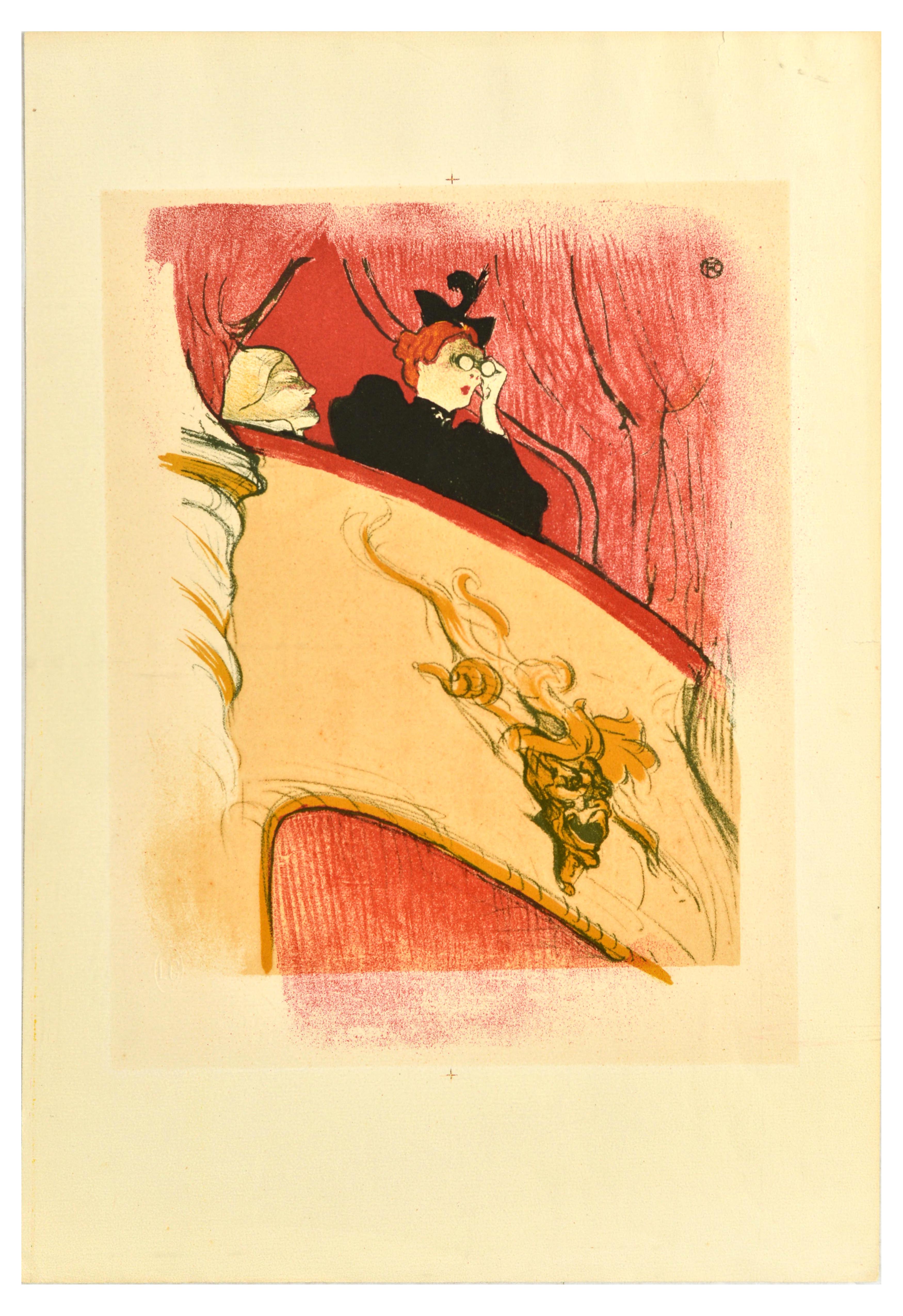 Advertising Poster Toulouse-Lautrec Librairie Grund The Box with the Gilded Mask
