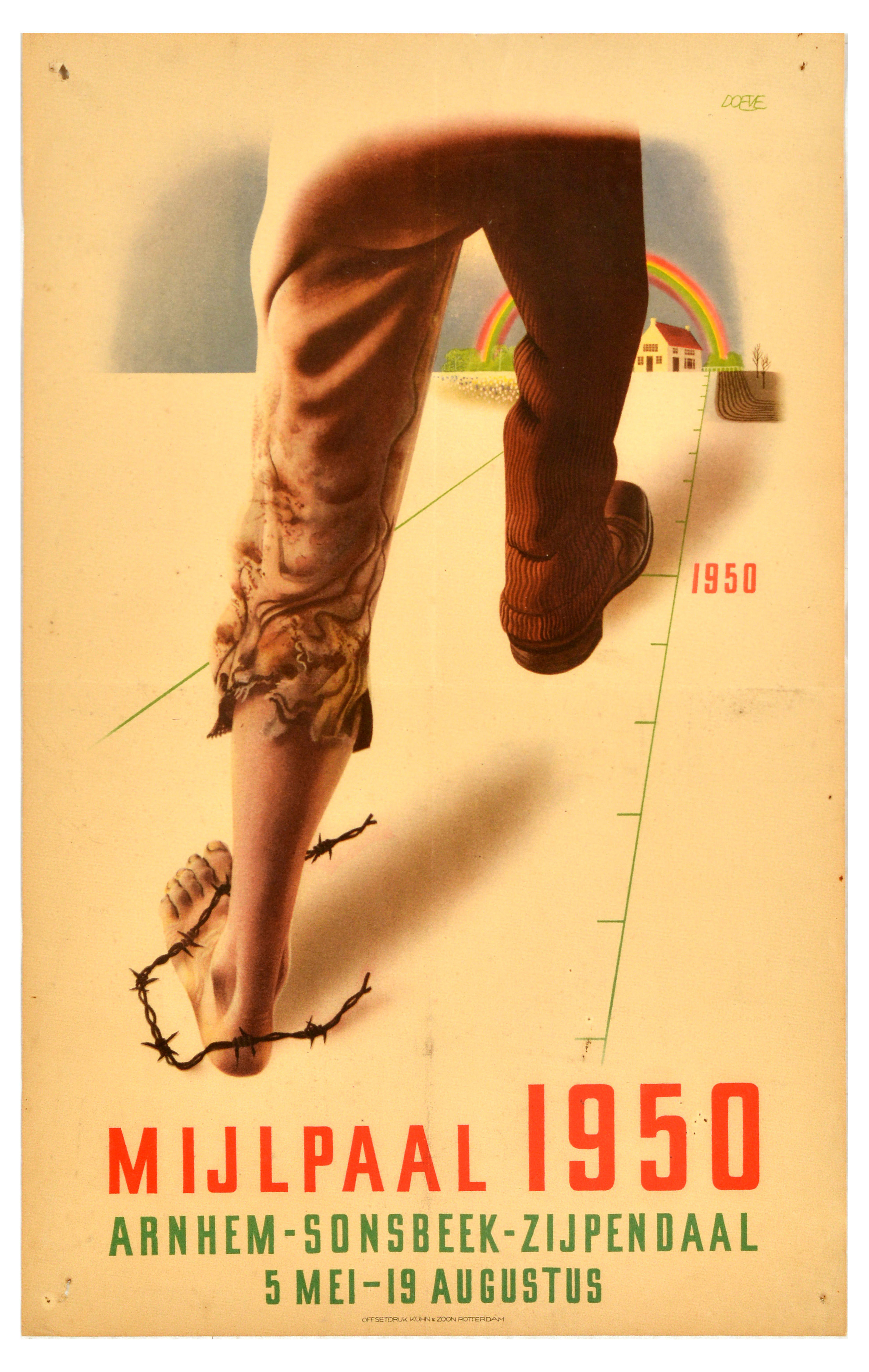Advertising Poster Milestone Exhibition Mijlpaal WWII Netherlands Liberation